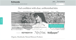 Desktop Screenshot of belmondoskincare.com